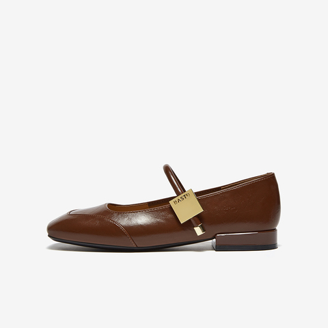 百思图2025秋季新款玛丽珍鞋简约时尚通勤浅口女单鞋鞋F3501CQ5