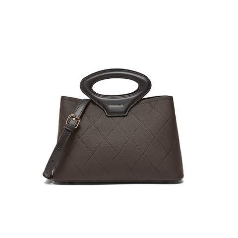 百思图2025秋季新款商场同款手提包简约通勤单肩斜挎包女J8031CX5