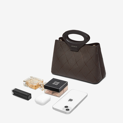 百思图2025秋季新款商场同款手提包简约通勤单肩斜挎包女J8031CX5