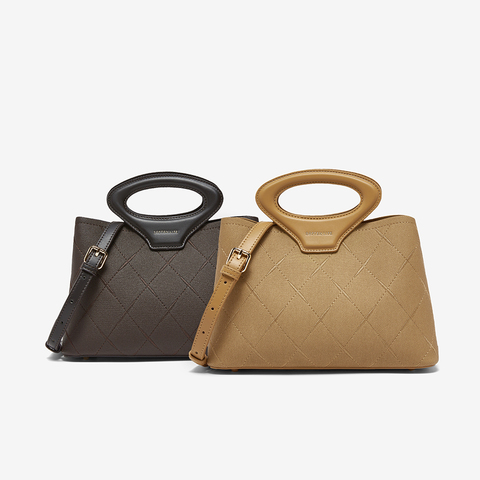 百思图2025秋季新款商场同款手提包简约通勤单肩斜挎包女J8031CX5