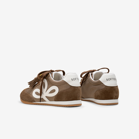 百思图2025秋季新款德训鞋时尚复古街头运动女休闲鞋A1856CM5