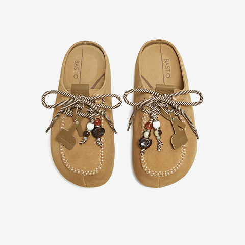 百思图2025秋季新款商场同款勃肯鞋时尚休闲女拖鞋E7323CH5