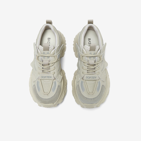 百思图2025秋季新款商场同款老爹鞋时尚厚底增高女休闲鞋G6111CM5