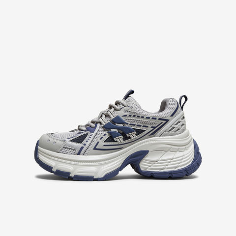 百思图2025秋季新款商场同款老爹鞋时尚厚底增高女休闲鞋B9106CM5