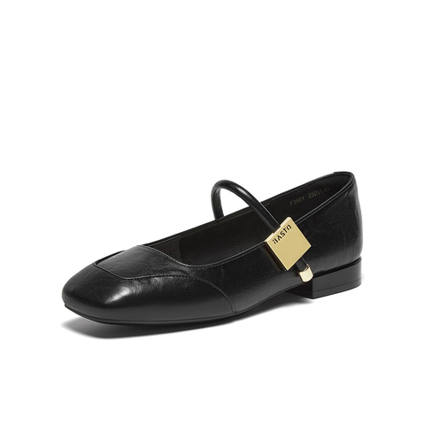 百思图2025秋季新款玛丽珍鞋简约时尚通勤浅口女单鞋鞋F3501CQ5