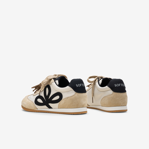 百思图2025秋季新款德训鞋时尚复古街头运动女休闲鞋A1856CM5