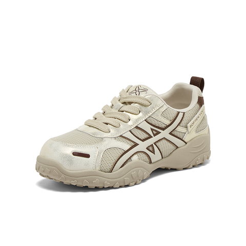 百思图2025秋季新款商场同款德训鞋时尚复古女休闲运动鞋D3606CM5