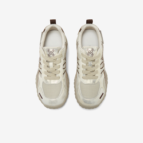 百思图2025秋季新款商场同款德训鞋时尚复古女休闲运动鞋D3606CM5