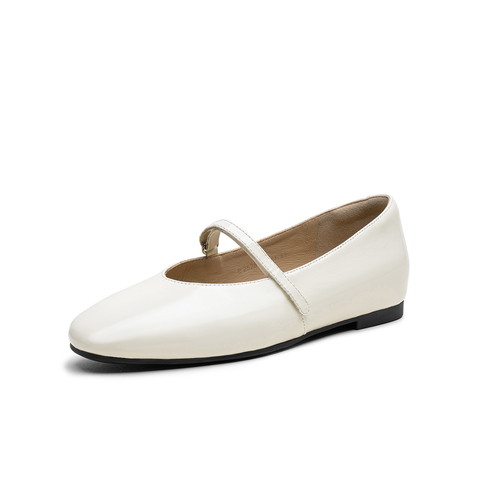 百思图2025秋季新款玛丽珍鞋时尚简约复古浅口女单鞋E2528CQ5