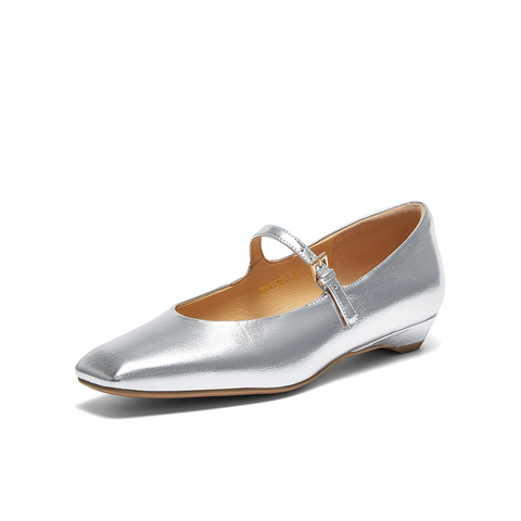 百思图2025秋季新款玛丽珍鞋简约时尚通勤方头粗跟女单鞋A9393CQ5