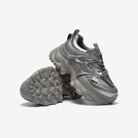 百思图2025秋季新款商场同款老爹鞋时尚厚底增高女休闲鞋G6111CM5