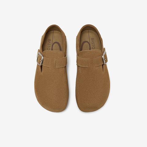 百思图2025秋季新款勃肯鞋简约时尚复古通勤休闲女单鞋D3532CM5