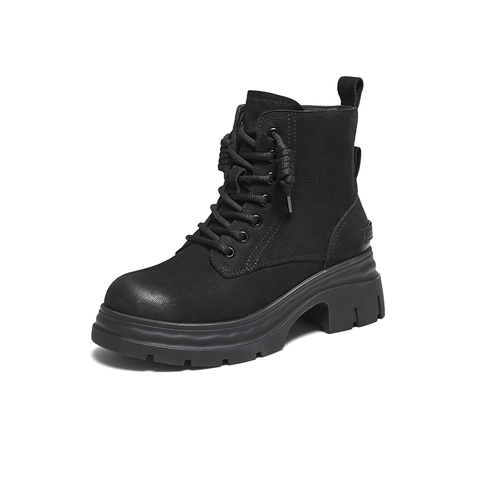 百思图2025冬季新款商场同款马丁靴时尚潮街头女短靴S4685DD5