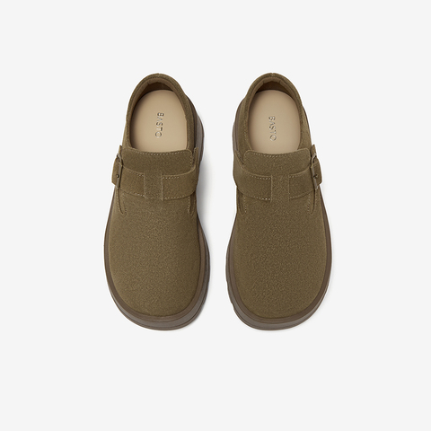 百思图2025冬季新款商场同款勃肯鞋时尚休闲女单鞋F3109DM5