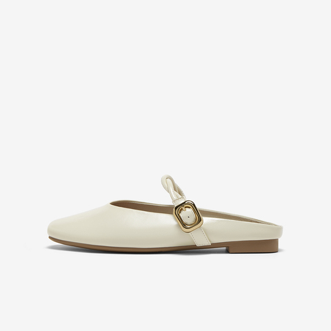 百思图2025夏季新款时尚潮流通勤穆勒鞋平跟女拖鞋F5131BH5