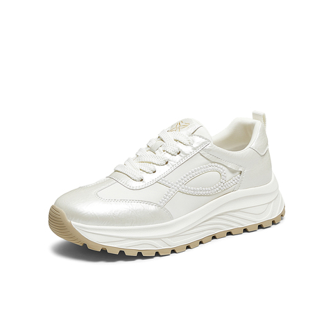 百思图2025秋季新款阿甘鞋时尚复古潮流运动女休闲鞋VLHC5CM5