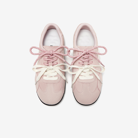 百思图2025秋季新款德训鞋时尚复古街头潮流女运动休闲鞋D3552CM5