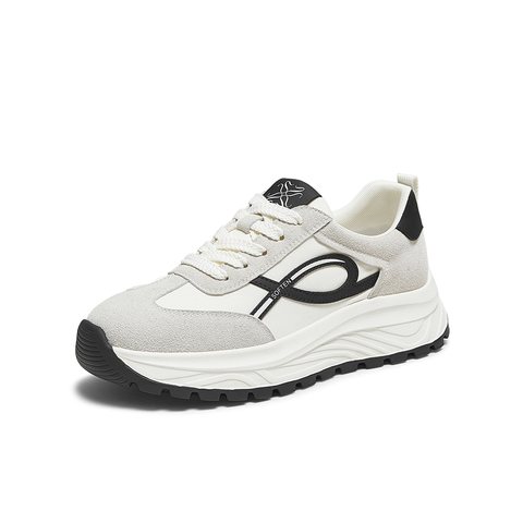 百思图2025秋季新款阿甘鞋时尚复古潮流运动女休闲鞋VLHC5CM5