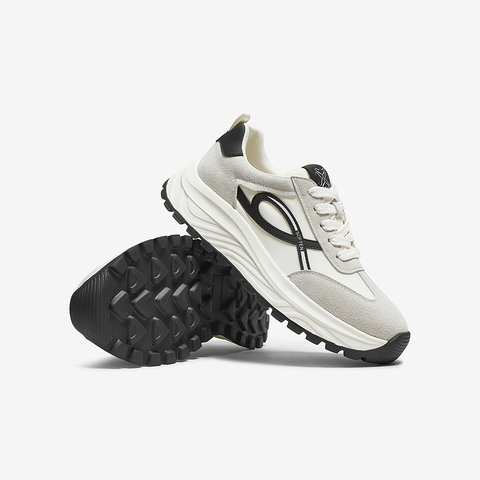 百思图2025秋季新款阿甘鞋时尚复古潮流运动女休闲鞋VLHC5CM5