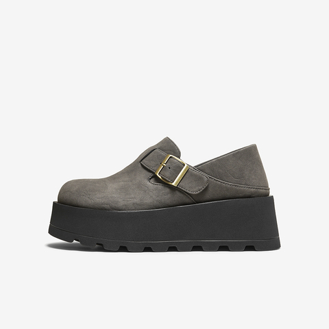 百思图2025秋季新款勃肯鞋时尚简约休闲厚底女单鞋B8710CM5