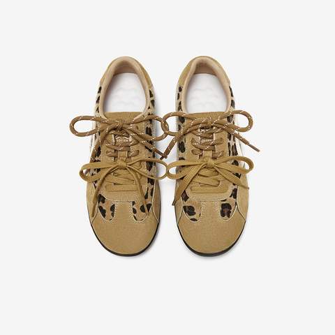 百思图2025秋季新款德训鞋时尚复古街头潮流女运动休闲鞋D3552CM5