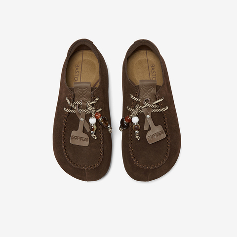 百思图2025秋季新款商场同款勃肯鞋简约复古休闲女单鞋E7350CM5