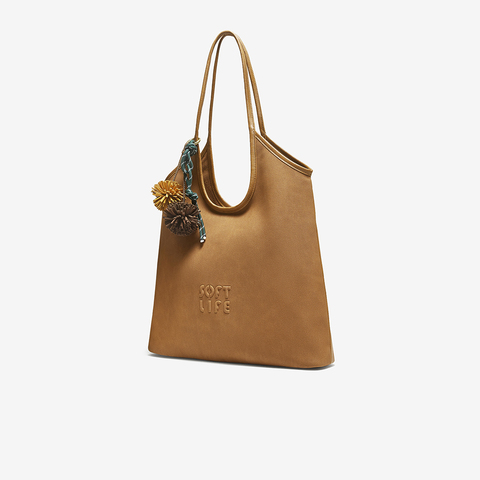 百思图2025冬季新款托特包时髦通勤大容量单肩包女TY057DX5