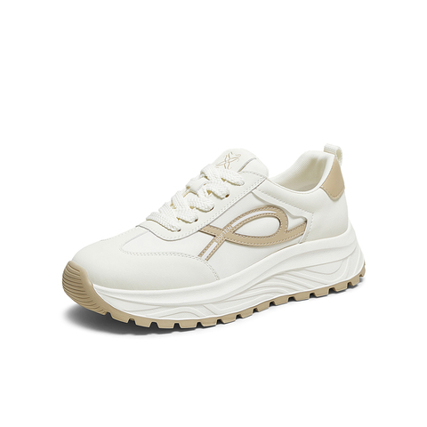 百思图2025秋季新款阿甘鞋时尚复古潮流运动女休闲鞋VLHC5CM5