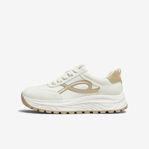 百思图2025秋季新款阿甘鞋时尚复古潮流运动女休闲鞋VLHC5CM5