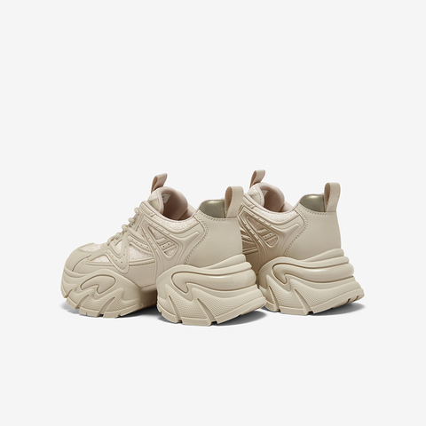 百思图2025秋季新款老爹鞋时尚潮流街头厚底增高女休闲鞋G8890CM5