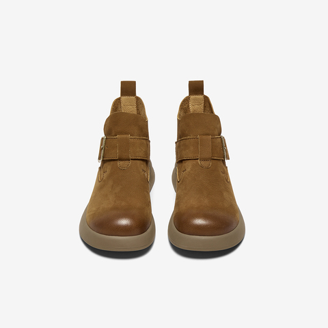 百思图2025冬季新款商场同款休闲靴时尚简约户外女短靴S2263DD5