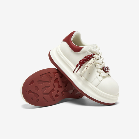 百思图2025秋季新款商场同款板鞋时尚街头运动女休闲鞋D3385CM5