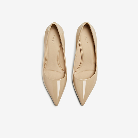 百思图2025秋季新款时尚简约通勤细高跟尖头浅口女单鞋F3212CQ5