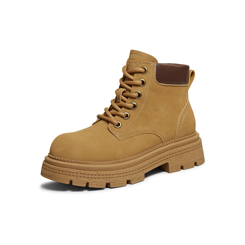 百思图2025冬季新款马丁靴时尚复古工装户外运动女中靴D3785DZ5