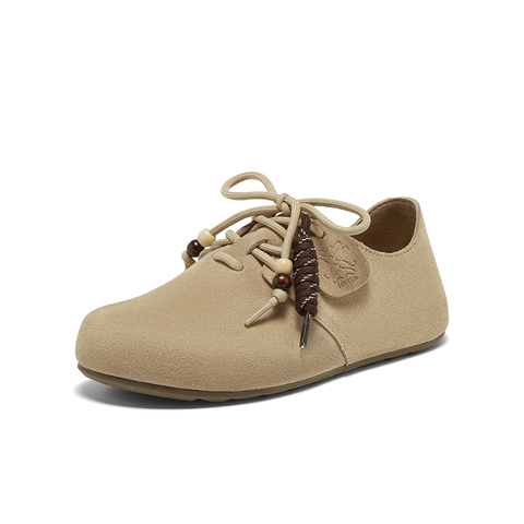 百思图2025秋季新款商场同款勃肯鞋时尚复古休闲女单鞋B9052CM5