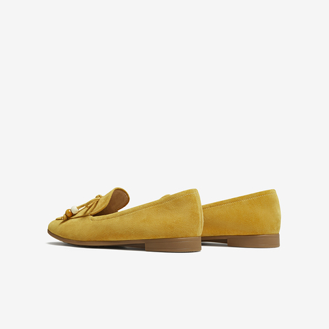 百思图2025秋季新款乐福鞋时尚简约通勤粗跟女单鞋TRW39CA5