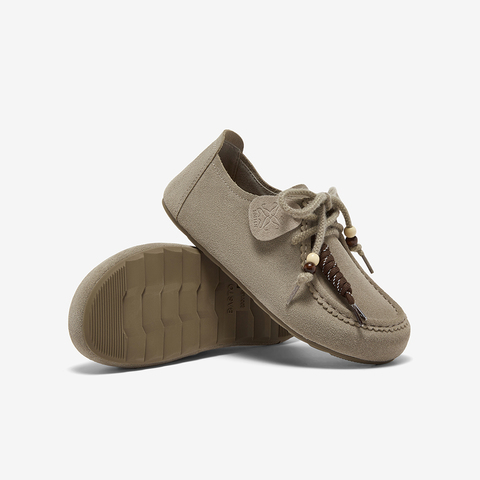 百思图2025秋季新款勃肯鞋时尚复古休闲平跟女单鞋B9732CM5