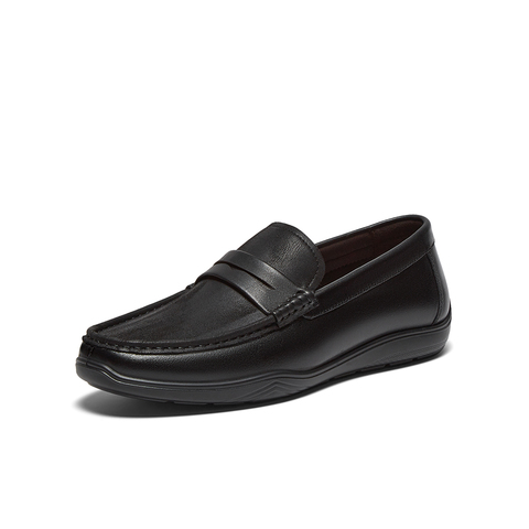 百思图2025秋季新款商场同款乐福鞋简约商务男休闲皮鞋51727CM5