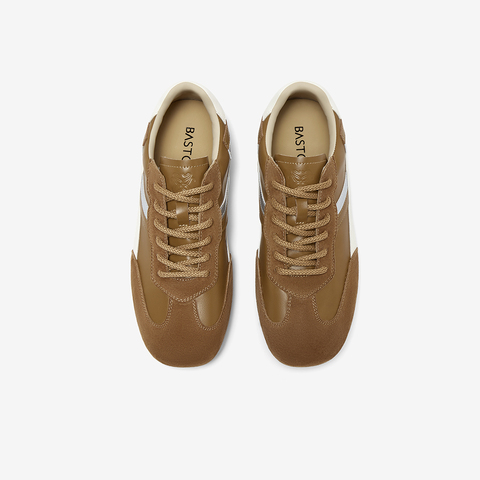 百思图2025秋季新款德训鞋时尚街头潮流运动女休闲鞋M8015CM5