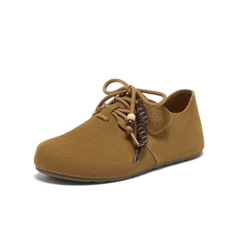 百思图2025秋季新款商场同款勃肯鞋时尚复古休闲女单鞋B9052CM5