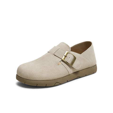 百思图2025秋季新款商场同款勃肯鞋时尚复古女单鞋D3288CM5