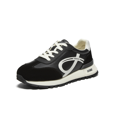 百思图2025秋季新款商场同款阿甘鞋时尚复古运动男休闲鞋FEK01CM5