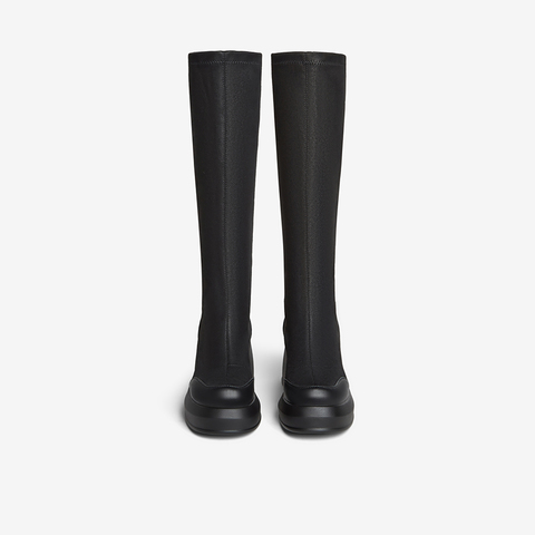 百思图2025冬季新款商场同款骑士靴时尚潮流女长靴E5033DG5