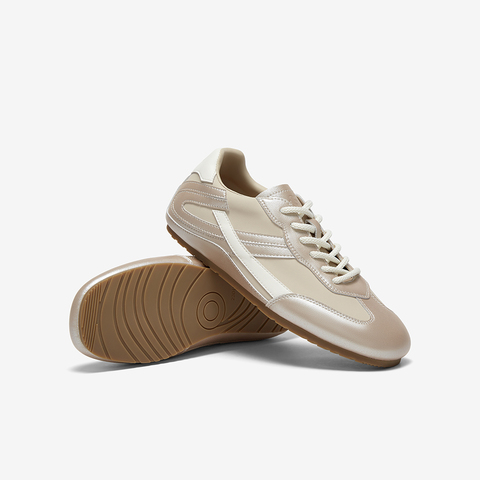 百思图2025秋季新款德训鞋时尚街头潮流运动女休闲鞋M8015CM5