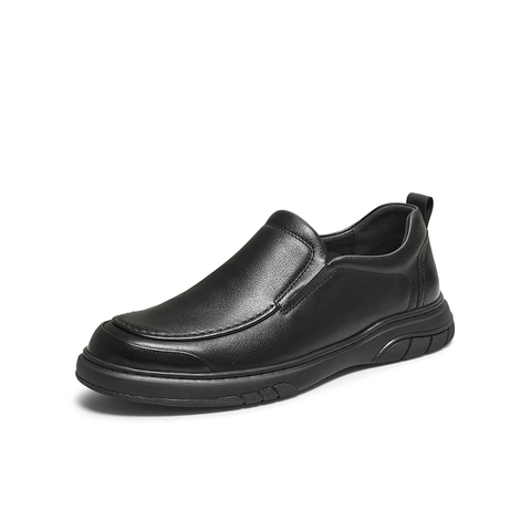 百思图2025秋季新款乐福鞋时尚简约商务通勤男休闲皮鞋59735CM5