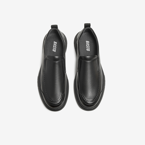 百思图2025秋季新款乐福鞋时尚简约商务通勤男休闲皮鞋59735CM5