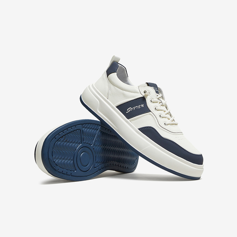 百思图2025秋季新款板鞋时尚潮流街头运动男休闲鞋66302CM5