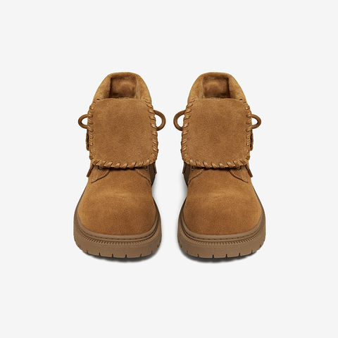 百思图2025冬季新款商场同款工装马丁靴时尚运动女短靴D3722DD5