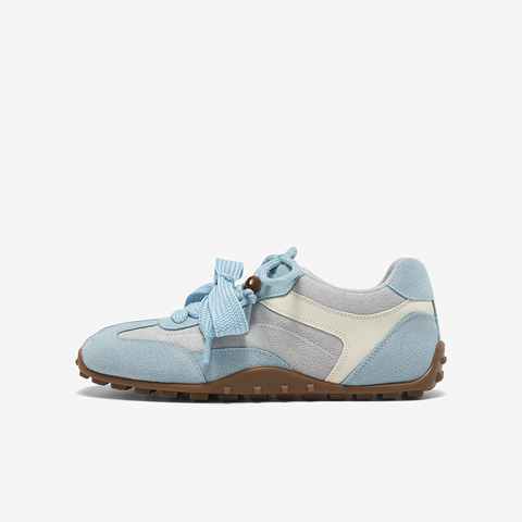 百思图2025秋季新款商场同款德训鞋时尚复古运动女休闲鞋A9012CM5