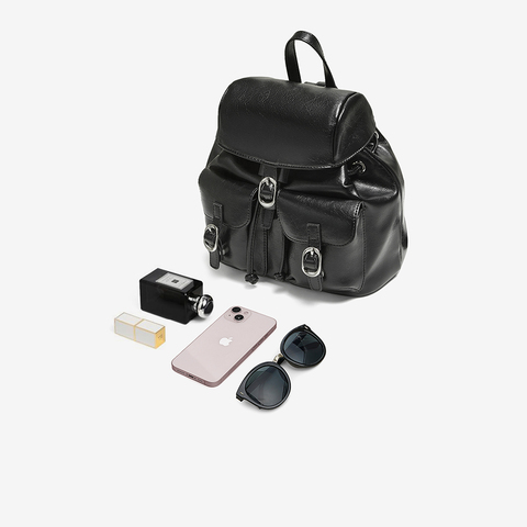 百思图2025夏季新款商场同款双肩背包时尚休闲女包TY033BX5